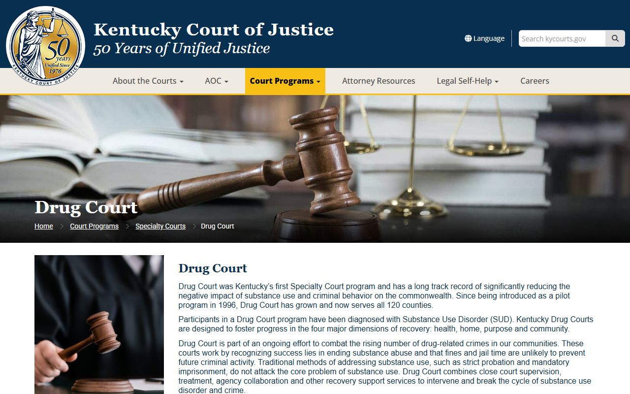 Perry County court charges after arrest and Kentucky Drug Court information