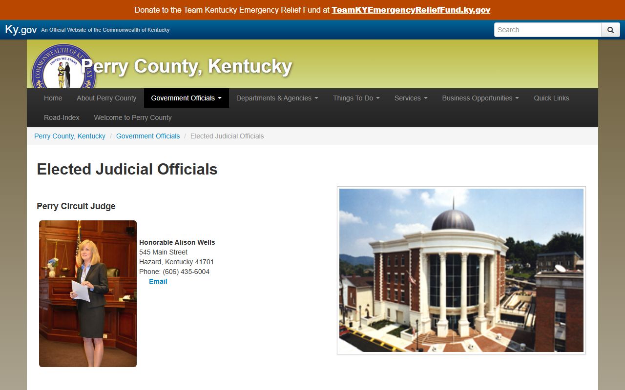 Perry County court records elected judicial officials