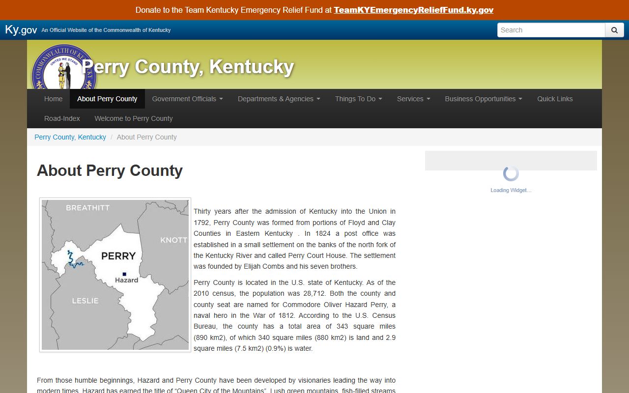 Perry County court records official county history