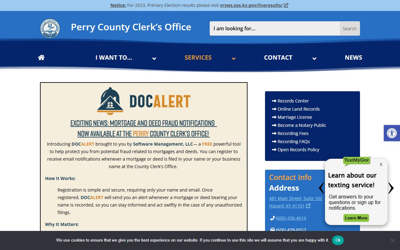 Perry County probate records eCCLIX land records