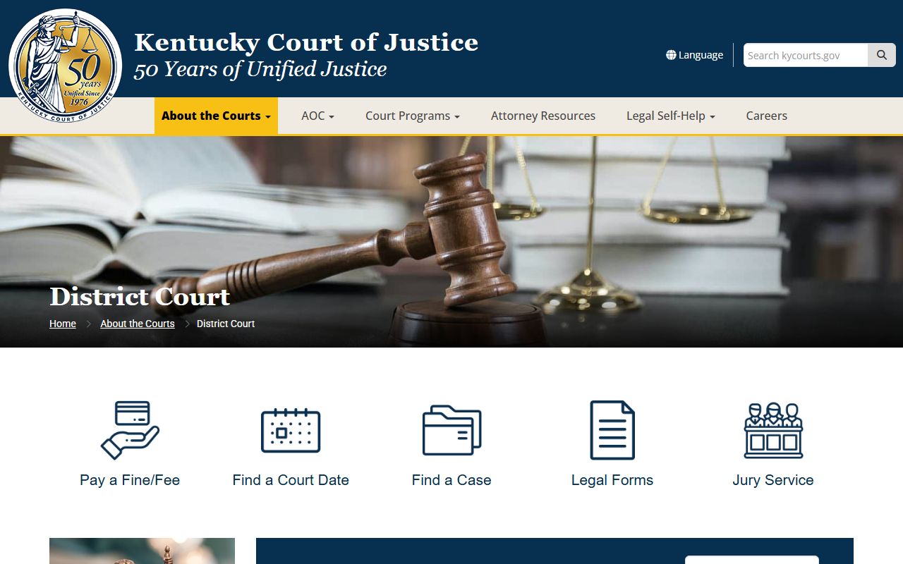 Perry County traffic court records Kentucky District Court overview