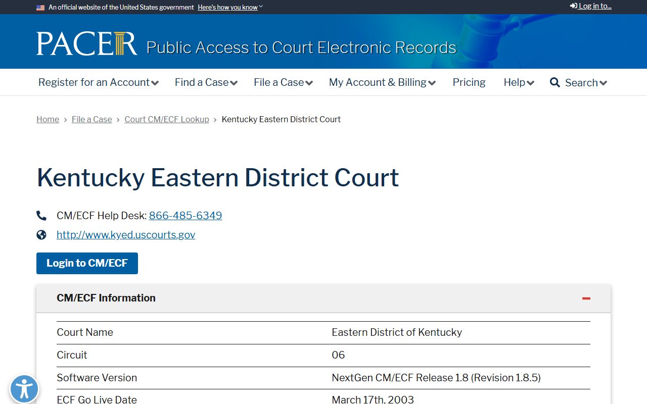 Perry County warrant records PACER Eastern District lookup